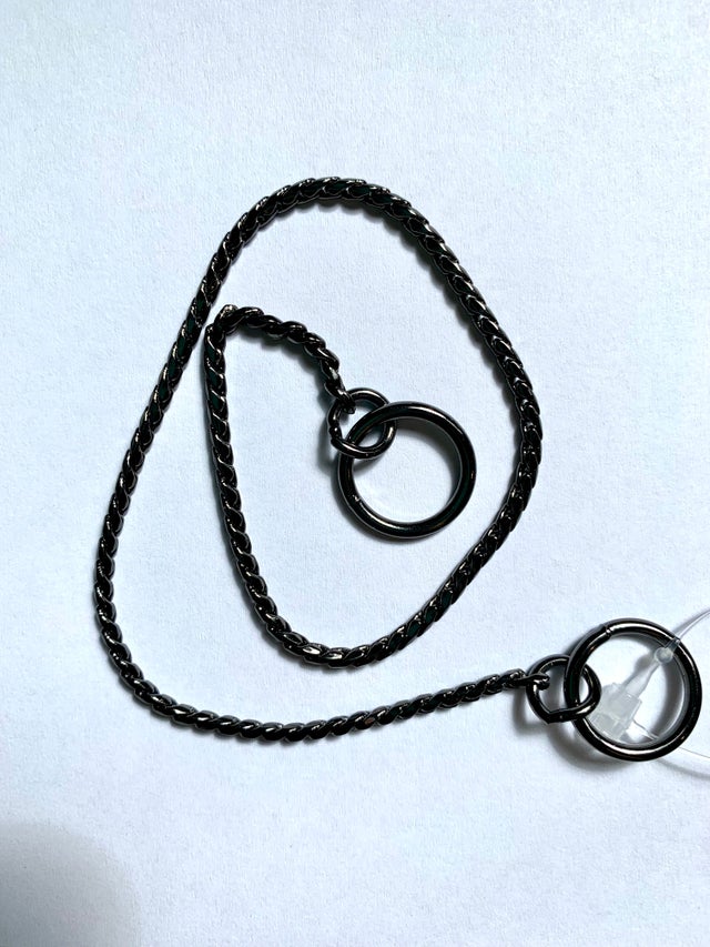 Collier Laisse écailles Serpent - Accessoire Déguisement, Cosplay, Fetish - Cuir Et Métal - Réglable Et Détachable